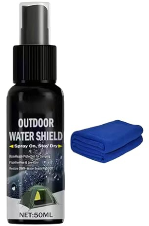 Spray impermeabilizante: spray protector impermeable de 50 ml, protector de tela, protección impermeable para mochilas al aire libre, para zapatos, botas, zapatillas, tiendas de campaña, muebles