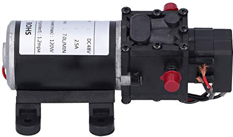 Respicefinem Dc48V 120W Dc Pompa a membrana intelligente 7.0L Min Atomizzazione automatica Pompa acqua ad alta pressione per accessori per attrezzi da giardino