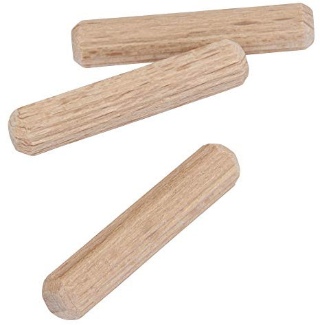 Trend Beech Wood Dowels, Pack of 500, 8mm Diameter x 30mm Length, Grooved for Efficient Gluing of MDF & Chipboard Joinery, DWL/2/500