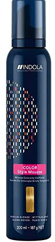 Indola Color Style Mousse mittel blond, 1er Pack, (1x 200 ml)