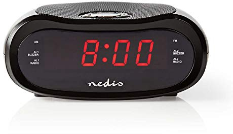NEDIS Radiosveglia digitale Pa ntalla LED 0.6'' FM