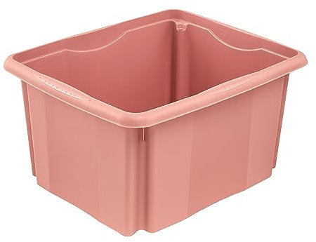 keeeper Aufbewahrungsbox mit Dreh-/Stapelsystem, 41 x 34,5 x 22 cm, 24 l, Emil, Nordic Red