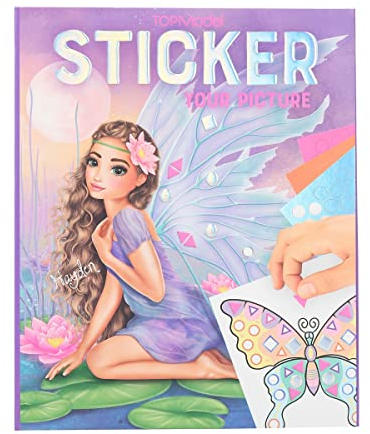 Depesche 12079 TOPModel Sticker Your Picture Fantasy - Stickerbuch mit 25 Seiten fantastischer Motive zum Ergänzen, inklusive 10 Aufkleber-Bogen