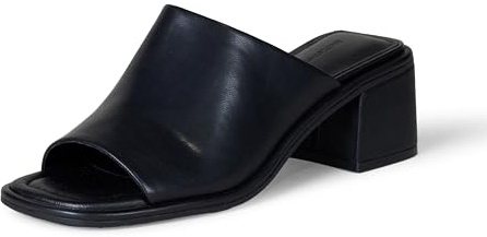 Amazon Essentials Women's Block Heel Mules, Black, 5.5 UK