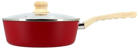 MENASTYL - Sauteuse 24cm Colorama magenta - En Aluminium - Revêtement antiadhésif en céramique - Tous feux dont induction