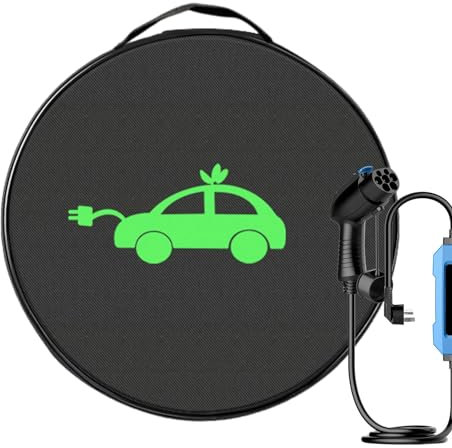 Birtern Borsa per cavo di ricarica EV, Borsa per cavo di ricarica - Archiviazione e organizzatore per cavi | Custodia impermeabile per caricabatterie per auto elettrica, borsa per cavi di avviamento,