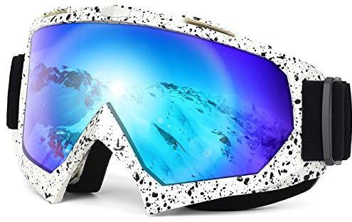 EasYoung Adult Snow Ski Goggles, Snowboard Goggles for Youth, Teens, Men & Women, Wide View Snowmobile Goggles