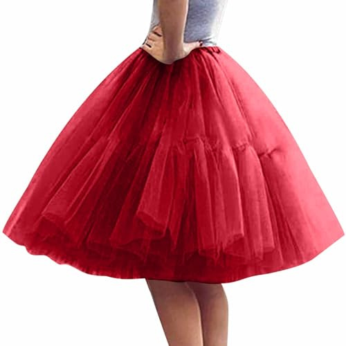 Generico Gonna di Tulle Nera Gonne in Tulle Gialla Accessori Donna Anni 50 Vestito Donna con Piume Tutu Ape Body Nero Danza Classica Donna Gonnellino Tutu Rosso tutù Nero Gonna Nera Lunga Gotica