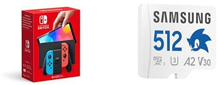Nintendo Switch (OLED Model) - White + Sonic microSD Card