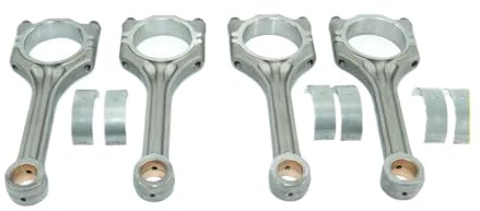 XGdEKA Set di bielle da 4 Pezzi con Cuscinetto di Biella 03C198401A 03C105701 Kit Compatibile con 1.4 TSI