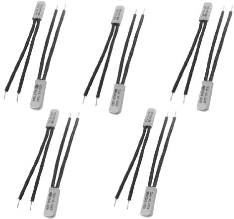 sourcing map Bimétal Température Contrôle Interrupteur Thermostat KSD9700 70°C NC 10Pcs