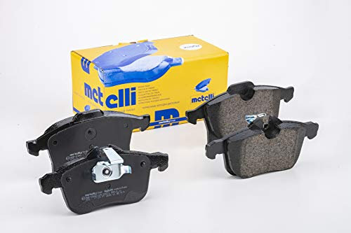 metelligroup 22-0539-0 Pastiglie Freno Anteriori E Posteriori, Made in Italy, Pezzo di Ricambio per Auto/Automobile, Kit da 4 Pezzi, Certificate ECE R90, Prive di Rame