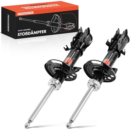 Frankberg 2x Ammortizzatori per sospensioni Ammortizzatori per telaio Anteriore sinistro destro 512mm Pressione del gas Compatibile con Fiesta VI CB1 CCN Fiesta VI Van Fiesta Berlina 1795371, 1783636