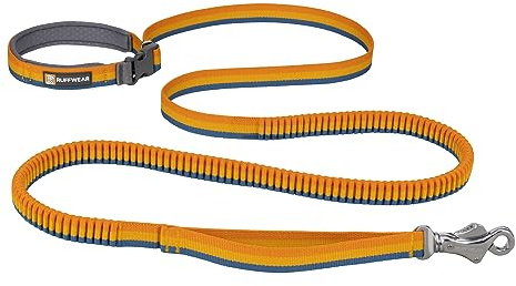 Ruffwear, Roamer - Correa elástica para Perro para Correr, Ciclismo o Senderismo, se Puede Utilizar de Mano o Manos Libres, Nieve Amarilla, 5.5 a 7 pies