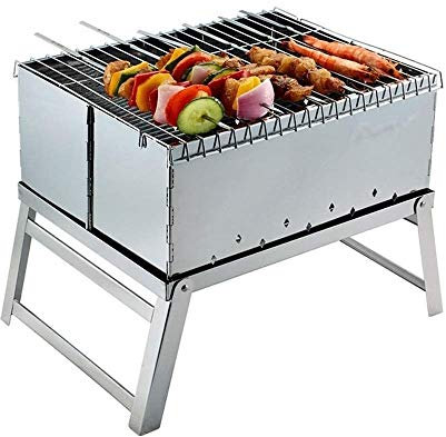 MYVVKIA Parrilla de carbón Barbacoa Barbacoa portátil Barbacoa Plegable de Acero Inoxidable Parrilla para Acampar Parrilla de Mesa Parrilla para Acampar portátil Cocina Parrilla