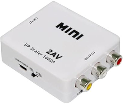 Adattatore audio video, convertitore audio video - Adattatore da AV a CVBS composito,Adattatore di acquisizione video, connessione perfetta alla porta AV, convertitore da set-top box a vecchio TV