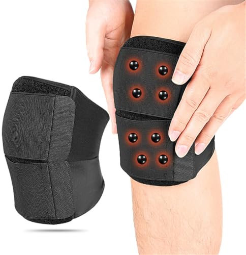 Genouillère de sport réglable avec 20 aimants intégrés, genouillère de compression respirante pour homme et femme, pour basket-ball, course à pied, déchirure du ménisque, arthrite du LCA, 1 pièce