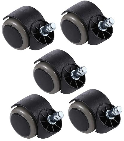 Angoily 5 Pièces Roues de Remplacement Universelles pour Fauteuils de Roulettes de Protection de Sol pour Chaises