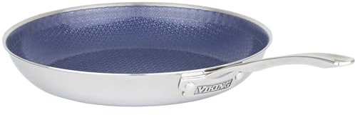Viking Hybrid Plus 3-Ply Ceramic Nonstick Frying Pan, Made without PFAS, 12-Inch Induction Cookware, Metal Utensil Safe, Oven Safe to 500F