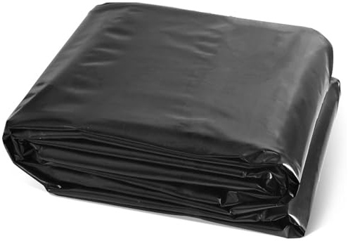 UV Resistant HDPE Pond Liner 1x6m 2x 4x7m 8x10m 10x12m Flexible Rubber Film for Outdoor Ponds Aquaponics & Retention Basins (2x2.5m)