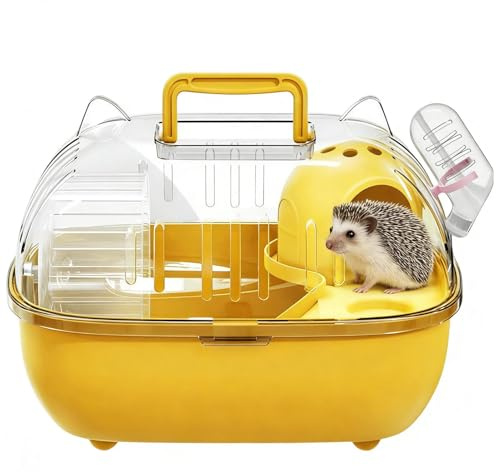 Lexsyn Cajas de transporte para animales pequeños, jaula de transporte portátil para viajes, para hámster de viaje, para conejos, roedores, lagartos, viajes, viajes, viajes, viajes, picnic