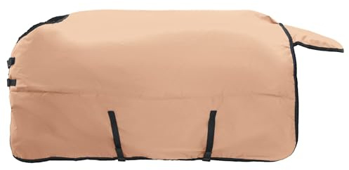 vidaXL Manta para Caballo Capuchino 75 cm Poliéster, Manta Ecuestre Moderna, Cubierta de Invierno, Impermeable, Lavable, Caliente para tu Caballo
