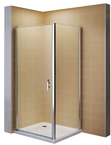 i-flair Duschkabine NICOLE mit Fronteinstieg 80x90 cm - Tür: 80 cm Eckduschkabine aus 8mm durchsichtigem Nano ESG Sicherheitsglas - LINKS UND RECHTS MONTIERBAR! - DK668