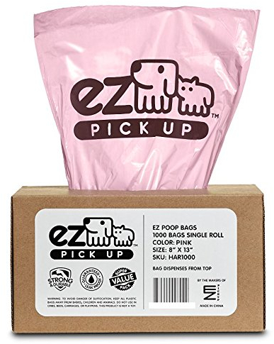 1000 Pet Waste Disposal Dog Poop Bags EZ Pick Up Bag