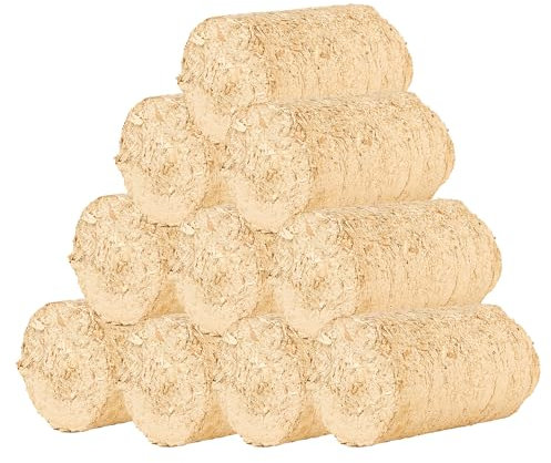 CLUB_49 POSH Natürlicher Holzbriketts | Buchenholz Feueranzünder für Kamin und Grill - Effizient und Umweltfreundlich | Brikett (5KG)