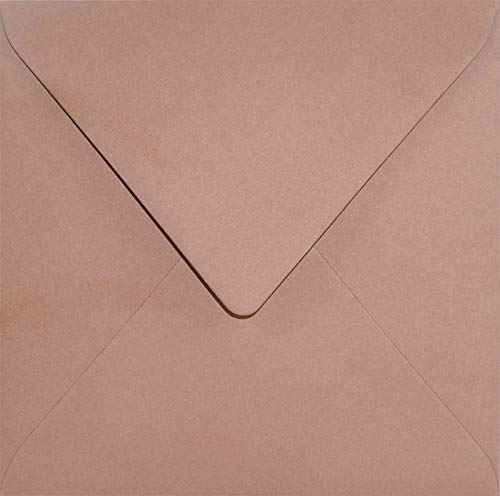 Netuno 25 Briefumschläge Dunkel-Rosa quadratisch 153x 153 mm 120g Keaykolour Rosebud elegante Umschläge bunt Umweltpapier Briefkuverts farbig Briefhüllen Einladungsumschläge schön ökologisch