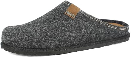 inblu Pantofole da Uomo ecofriends in Feltro, Sandali a Ciabatta, Grigio, 45 EU