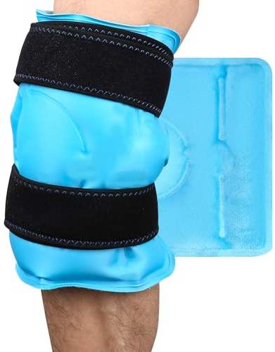 jutyum Bolsa Hielo para Aliviar el Dolor de Rodilla, Envoltorio de Gel Frío Reutilizable, Bolsas Gel Frio Reutilizables, compresa caliente o fría, para Lesiones en las Piernas, Hinchazón, Esguinces