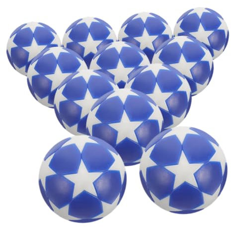 Abaodam Tischfußball-zubehör 12er-Pack Ersatzbälle Mini-fußbälle Tischspielbälle Fußbälle Kunststoffmaterial Weiß
