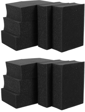 DOITOOL 10 Alfombrillas de Esponja Negra de Alta Densidad para Fieltrar Aguja Esterilla Rectangular para Manualidades y Costura Protector y Almohadilla para Agujas de Fieltrar
