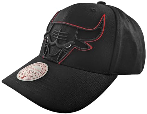 Mitchell & Ness NBA Cropped XL Low Pro Snapback Cap Chicago Bulls Black