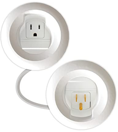 Legrand Wiremold In-Wall TV Power and Cable Grommet Kit White 1 Pack