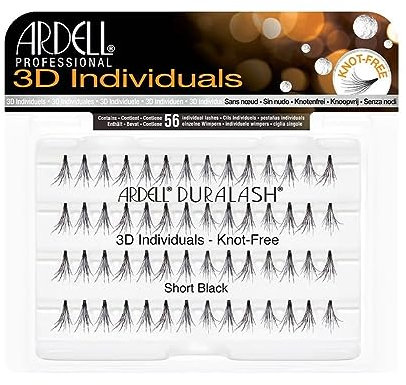Pestañas Postizas 3D Individuales Short Black