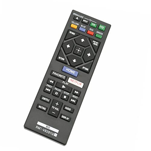 RMT-VB201U VINABTY Replace Remote Control Fit for Sony BDP-S3700 BDP-S1700 BDP-BX370 Blu-Ray Disc DVD Player