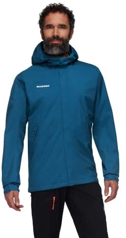 Mammut Herren Hardshelljacke, aus der Serie Alto, S, Blau, Kapuzenjacke, Funktionsjacke, aus DRYtechnology 2 L