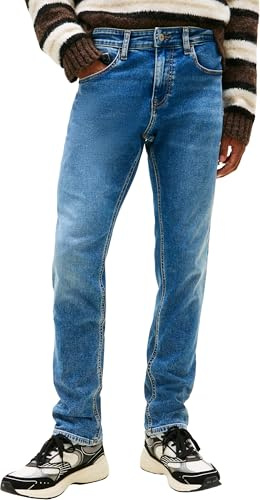 Tommy Jeans Jean Homme Scanton Slim Fit, Bleu (Denim Medium), 32W/28L