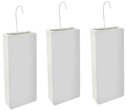 Set 3 Evaporatori Umidificatori per Termosifoni radiatori in Coccio Bianco Con Ganci in Metallo Deumidificatori per Stufe Accessori Riscaldamento Ambiente Confortevole