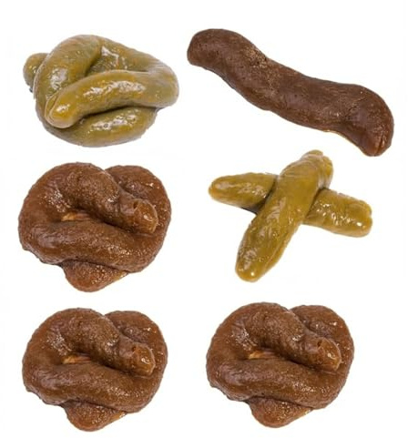 YIPFEN 6 Pcs Caca De Broma Caca De Juguete Mierdas De Broma Mojon De Broma Mierda Caca De Broma Realista Viene Adecuado Para El Día De Los Inocentes De Halloween