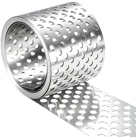 Takgaller, premium takgaller i aluminium, 10 cm x 10 cm x 8 cm, robust takrännskydd, skydd för takrännor, professionellt ventilationsband av metall – fågelskyddsgaller rostfritt