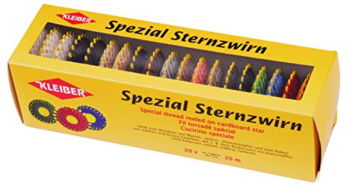 Kleiber 71012 Polyester-Garn in unterschiedlichen Farben, 20-er Set, gelb