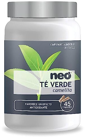 NEO | Extracto de Té Verde | 45 Cápsulas de 200 mg | Quema Grasas Natural | Favorece la Pérdida de Peso Junto a Dietas de Adelgazamiento | Efecto Estimulante