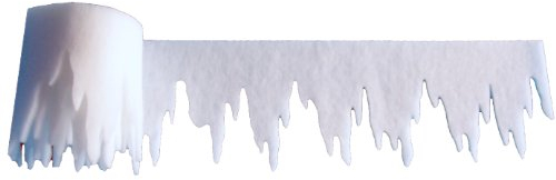 pemmiproducts Eiszapfen aus Schneevlies 400 x 30 cm, ca. 3mm dick, 10 Stück, Gesamtlänge: 40 m (EUR 1,86/m), Dekoschnee