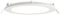 SIRIODISC 12W LED Round Recessed Ceiling Flat Panel Down Light Ultra Slim Lamp in Cool White 4000K for Commercial Lighting Office Corridors