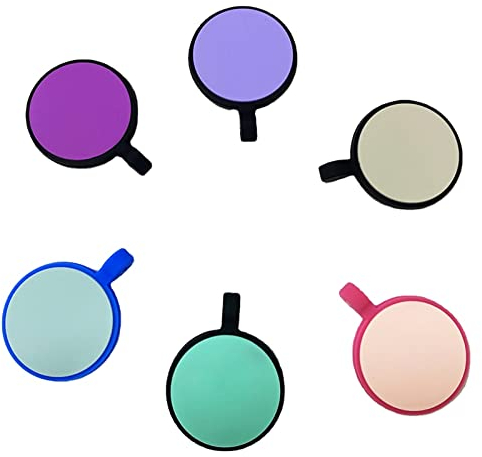 Hundemarken aus Silikon, langlebig, geräuschlos, leicht zu gravieren, personalisierbar für Haustiere, doppelseitig, benutzerdefinierte ID-Tags für Hunde und Katzen, 6 Stück