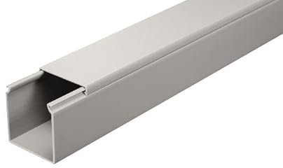 RS PRO Kabelkanal Grau, 50 mm x 50mm Kunststoff, Länge 2m, Packung a 8 Stück