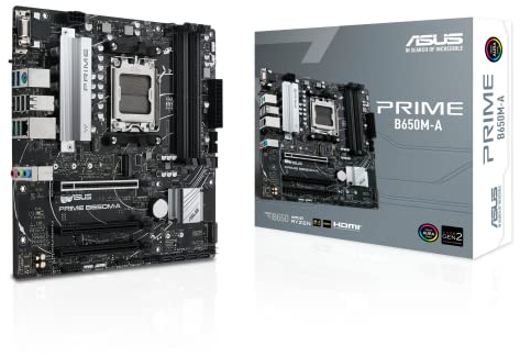 AMD B650 Micro-ATX motherboard, DDR5, PCIe 5.0 M.2 support, 2.5Gb Ethernet, DisplayPort, VGA, HDMI, SATA 6 Gbps, USB 3.2 Gen 2 ports, front USB 3.2 Gen 1 Type-C, BIOS FlashBack, Arua Sync